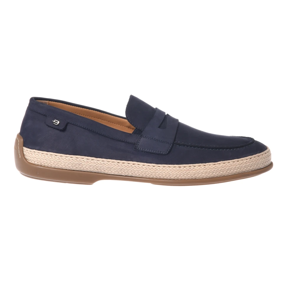 Baldinini Mocasín De Nobuk Shoes Hombre Azul 42 1/2 Eu