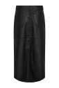 jupe-fendue-en-cuir