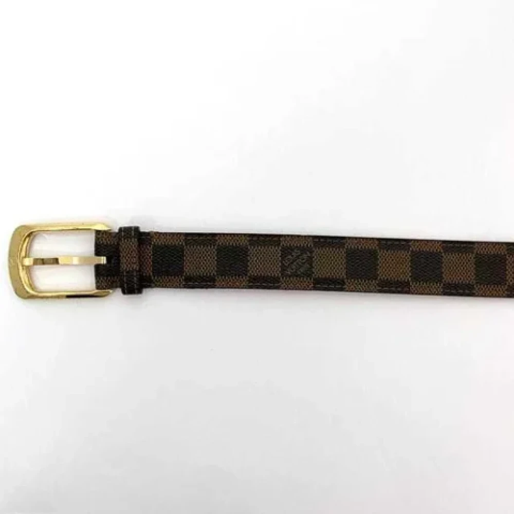 Louis Vuitton Vintage Pre-owned Canvas belts Brown Dames