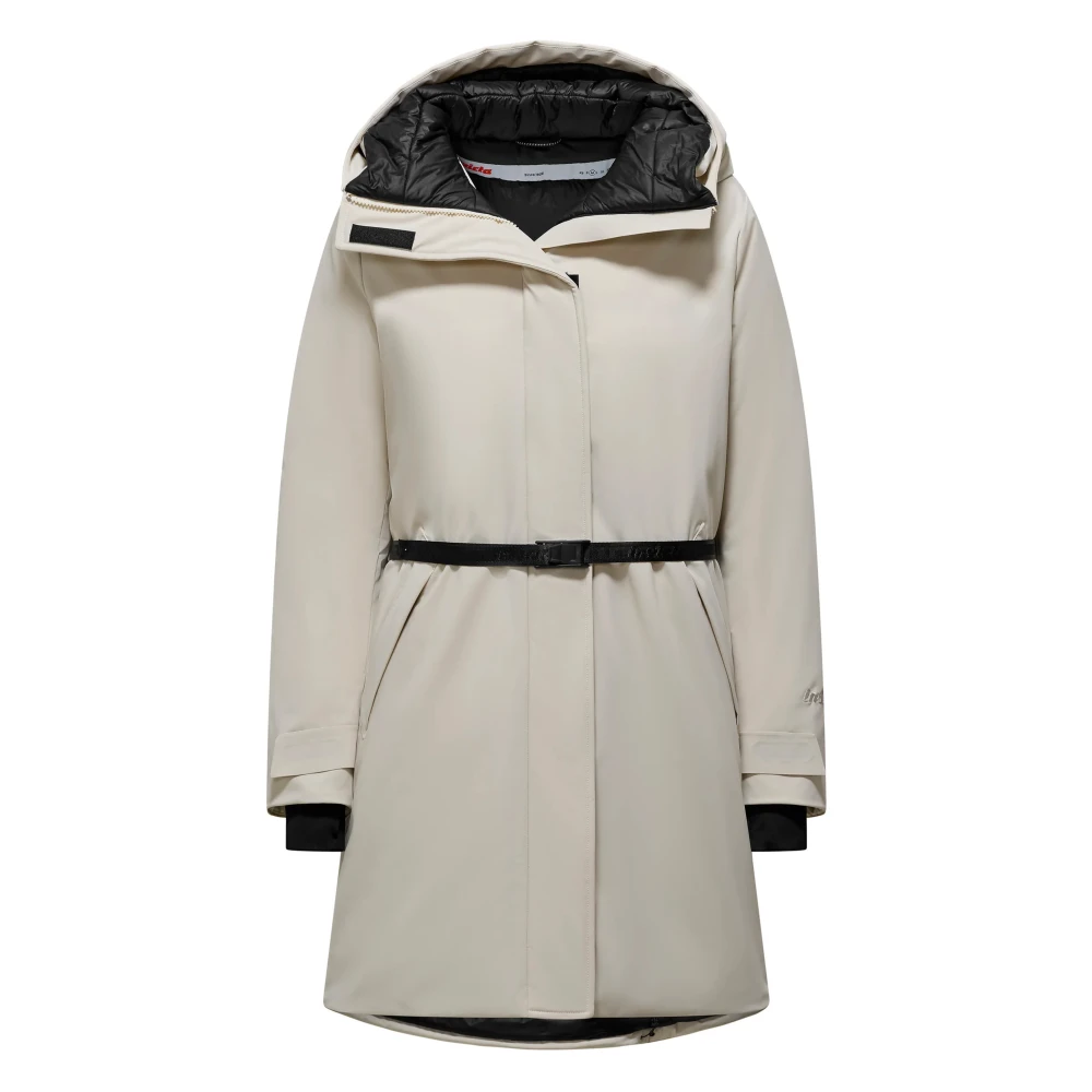 Invicta Ivoor Parka met Vaste Capuchon Beige Dames