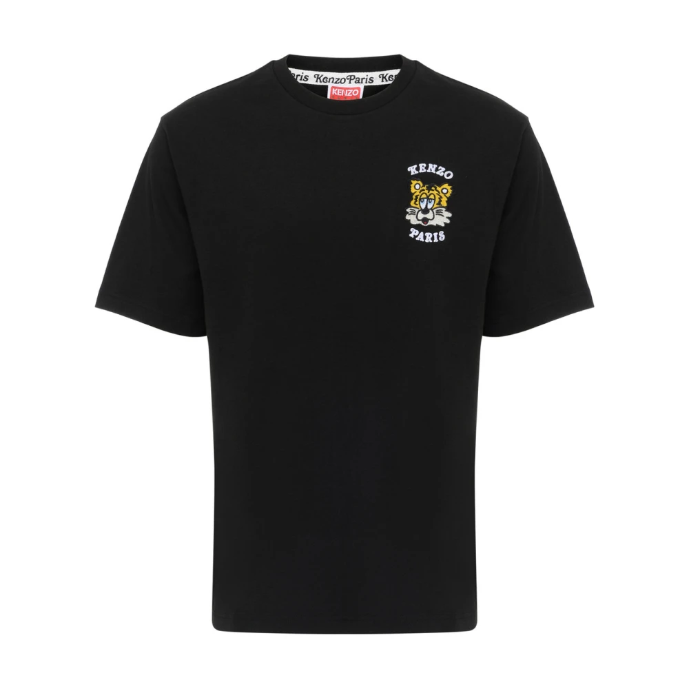 Kenzo Verdy Collection Embroide Mode T-shirt Black Heren