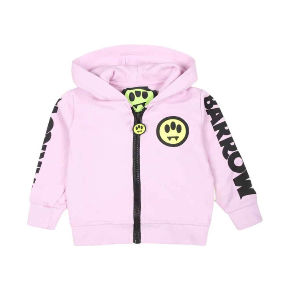 Barrow Gul Smile Hoodie Pink, Pojke