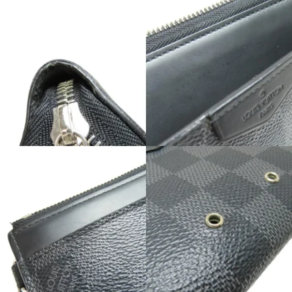 Louis Vuitton Vintage Pre-owned Canvas wallets Black Heren