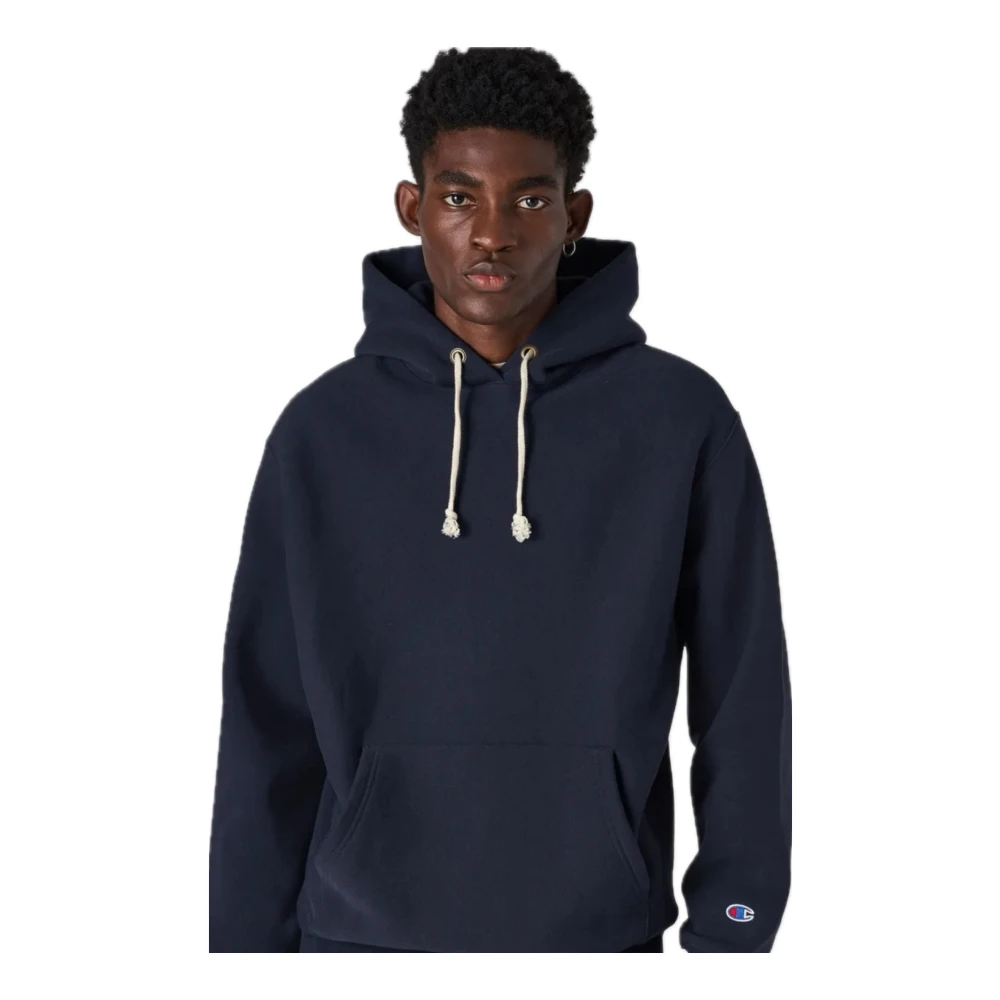 Champion Geborstelde Fleece Hoodie Collectie Blue Heren