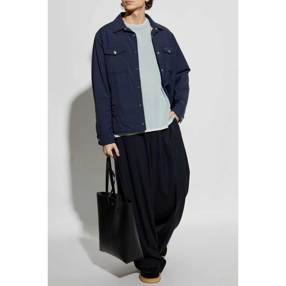 Rag & Bone T-shirt Harvey Blue Heren