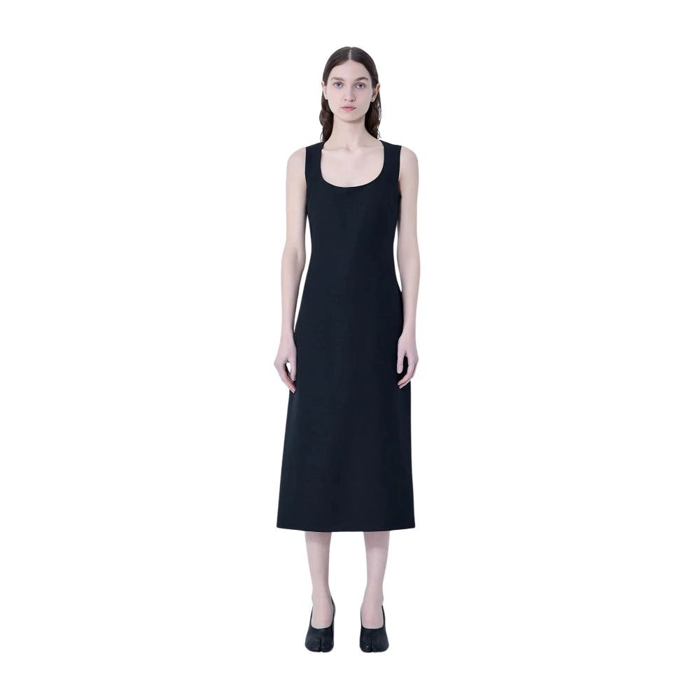 Jacquemus Black La Robe Tablier Midi Dress - Female - Midi Dresses - 2XS - Dresses