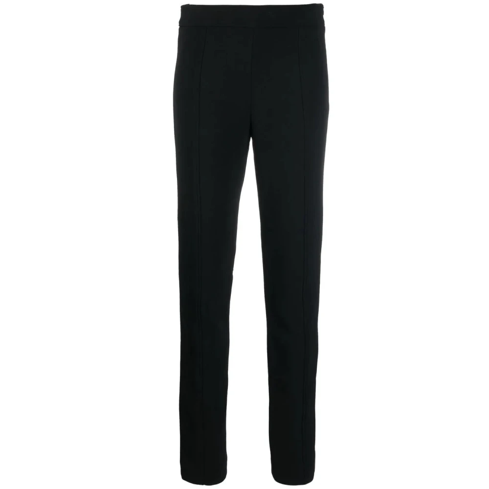 Proenza Schouler Zwarte Slimme Bi-Stretch Crepe Broek Black Dames