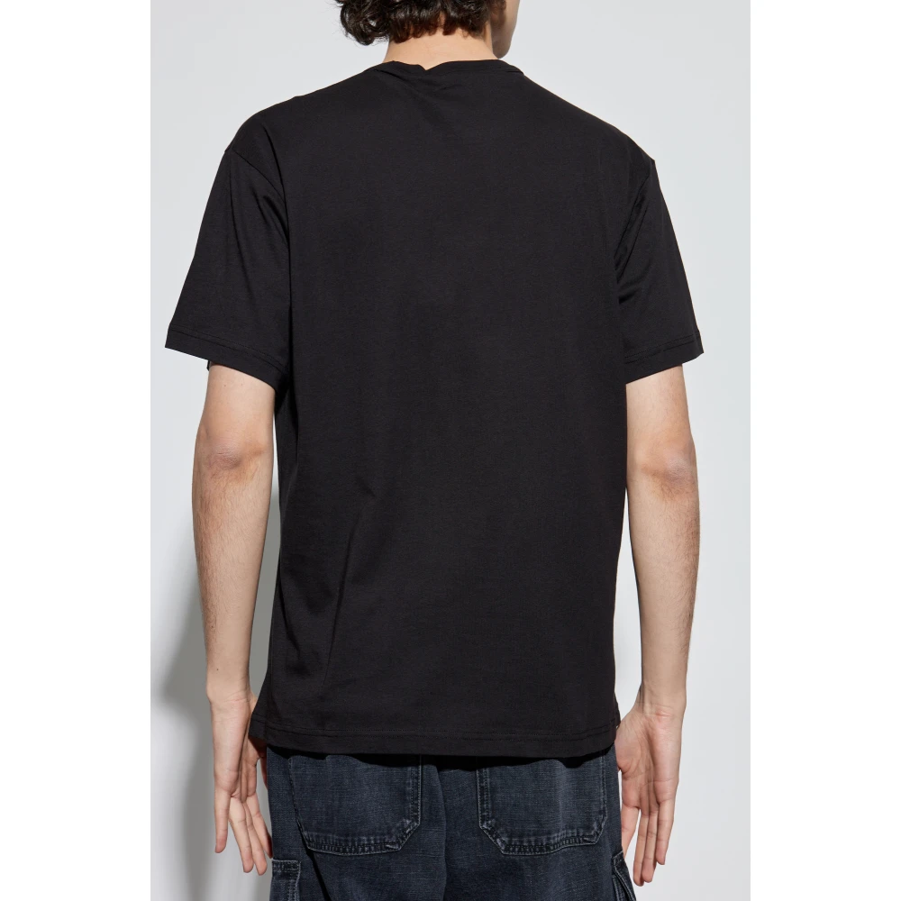 Versace Jeans Couture T-shirt met logo Black Heren