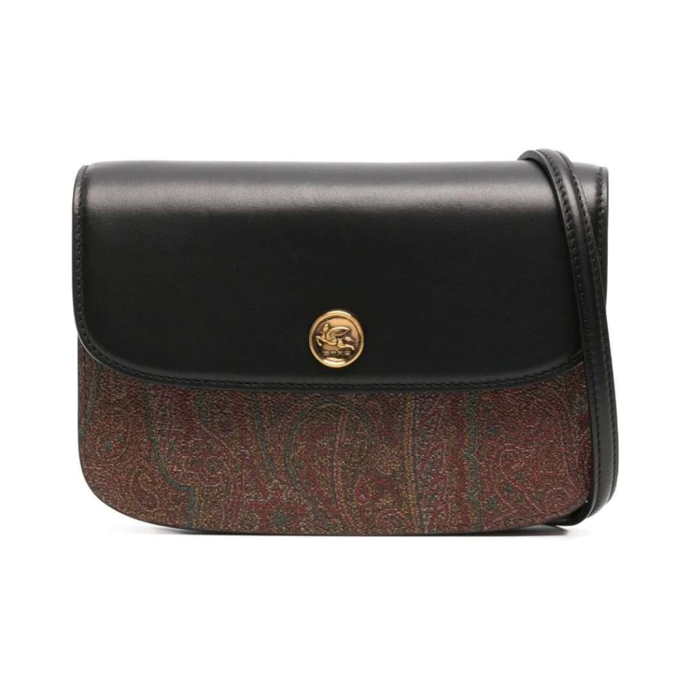 Etro Women's Brown Shoulder Bag With Paisley Motif