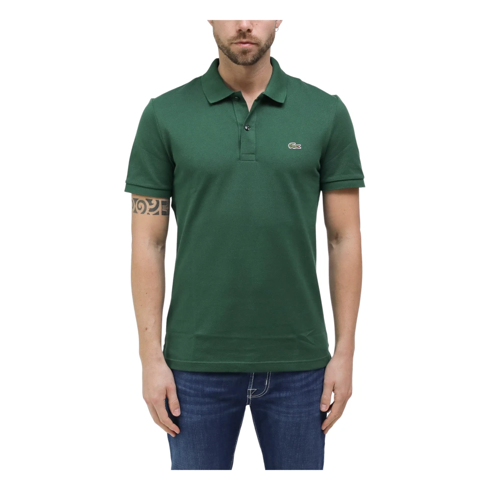 Lacoste Grön Slim Fit Pikétröja