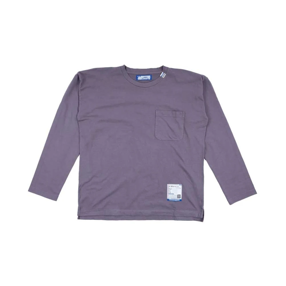 Mihara Yasuhiro Paarse zware longsleeve shirt Purple Heren
