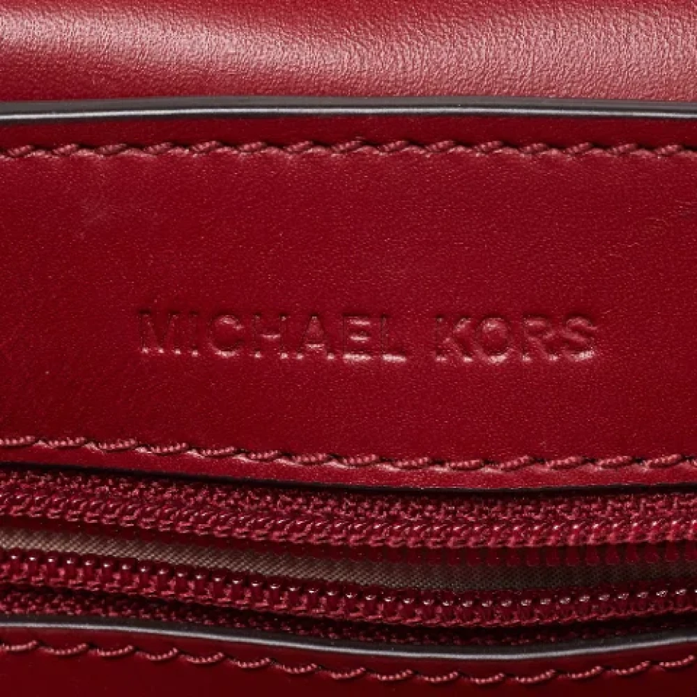 Michael Kors Pre-owned Leather shoulder-bags Red Dames