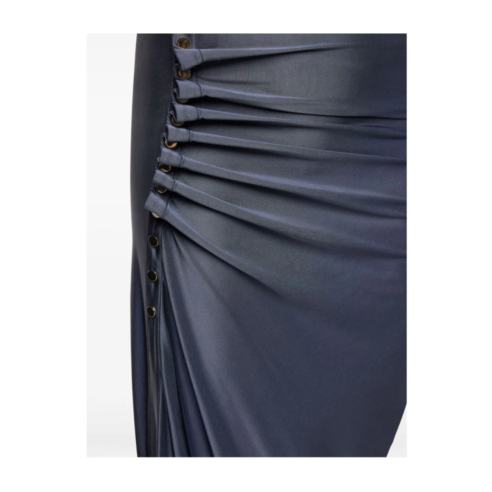 Paco Rabanne Midi Rok in Stijlvol Ontwerp Blue Dames