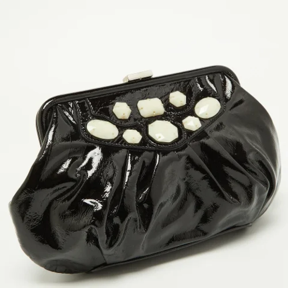 Moschino Pre-Owned Pre-owned Leather clutches Black Dames