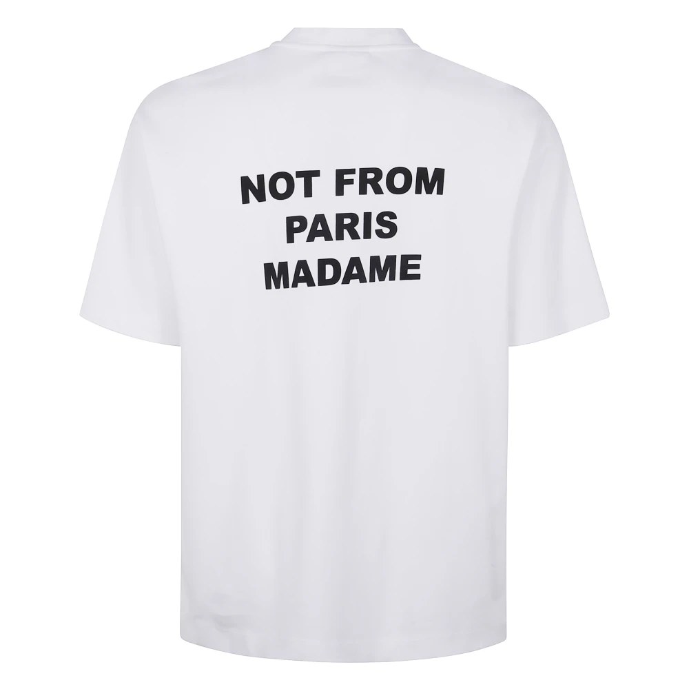 Drole de Monsieur Slogan T-shirt White Heren