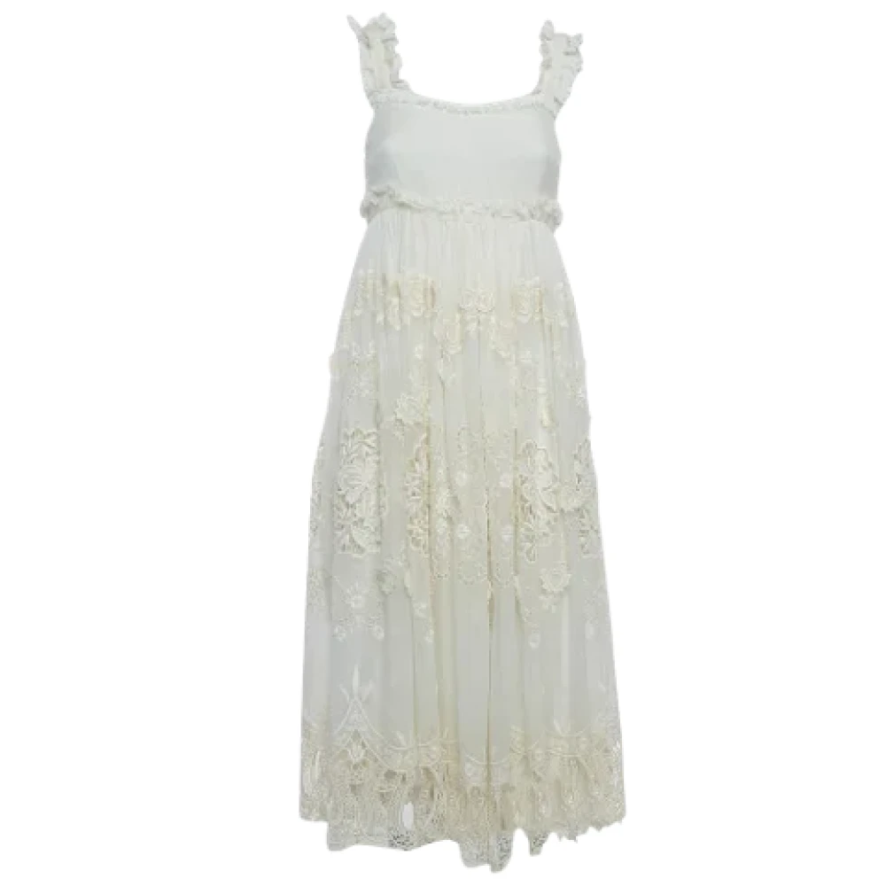 Dolce & Gabbana Pre-owned Lace dresses White Dames
