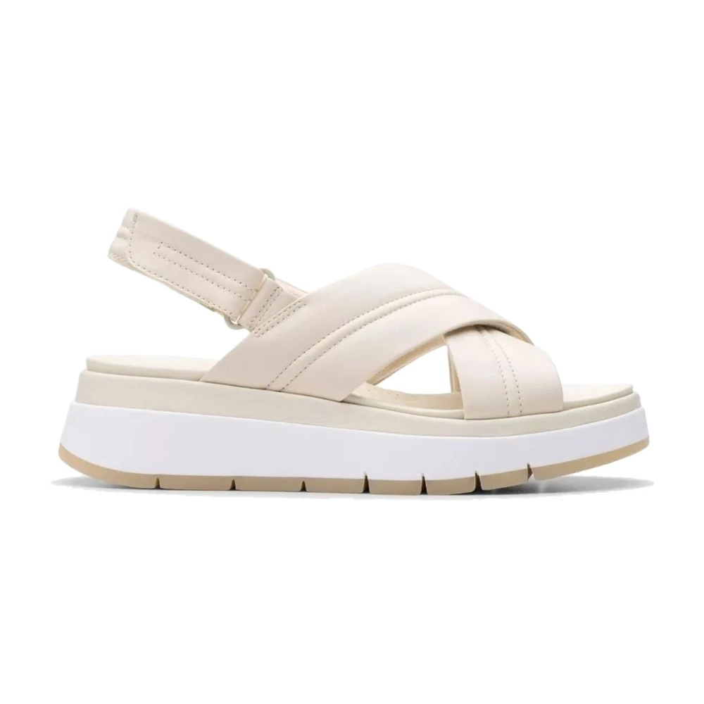 Clarks Women's Beige Flat Sandals For - Flat Sandals - 7 Uk - Shoes