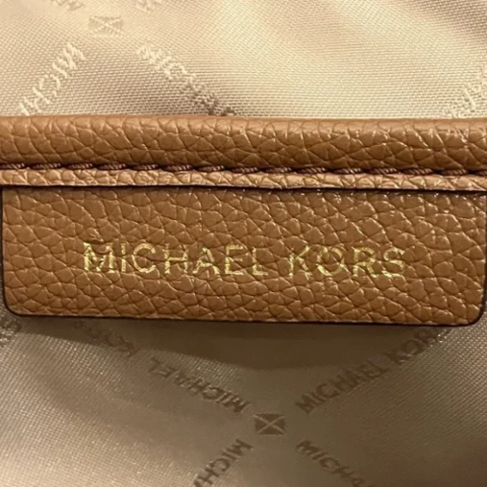 Michael Kors Pre-owned Canvas backpacks Beige Dames
