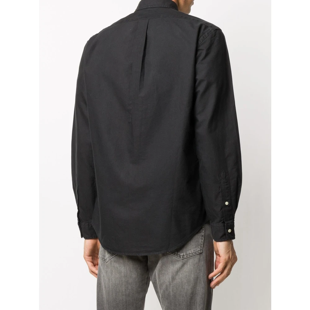 Polo Ralph Lauren Zwarte Katoenen Overhemd Aw24 Black Heren