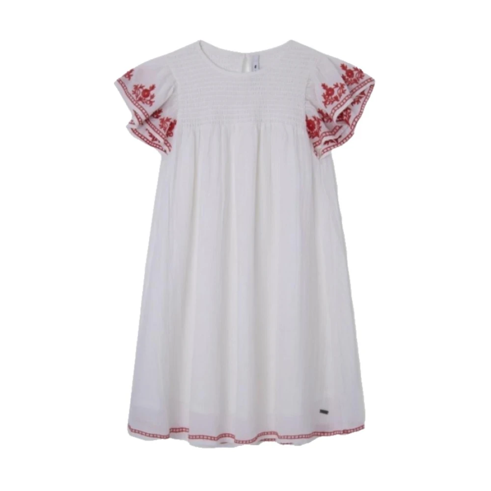 Pepe Jeans Girls White Dresses, 14 Y, Dresses