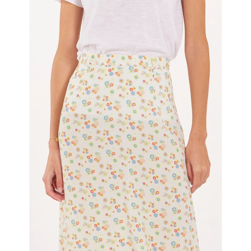 Ines De La Fressange Paris Bloemen Lange Rok Elegant Chic Multicolor Dames