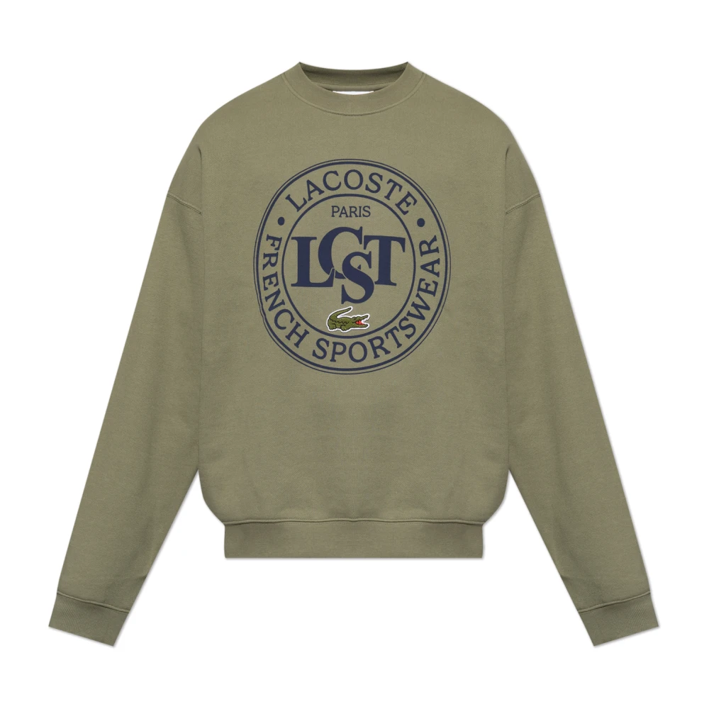 Lacoste Sweatshirt med logotyp Green, Herr