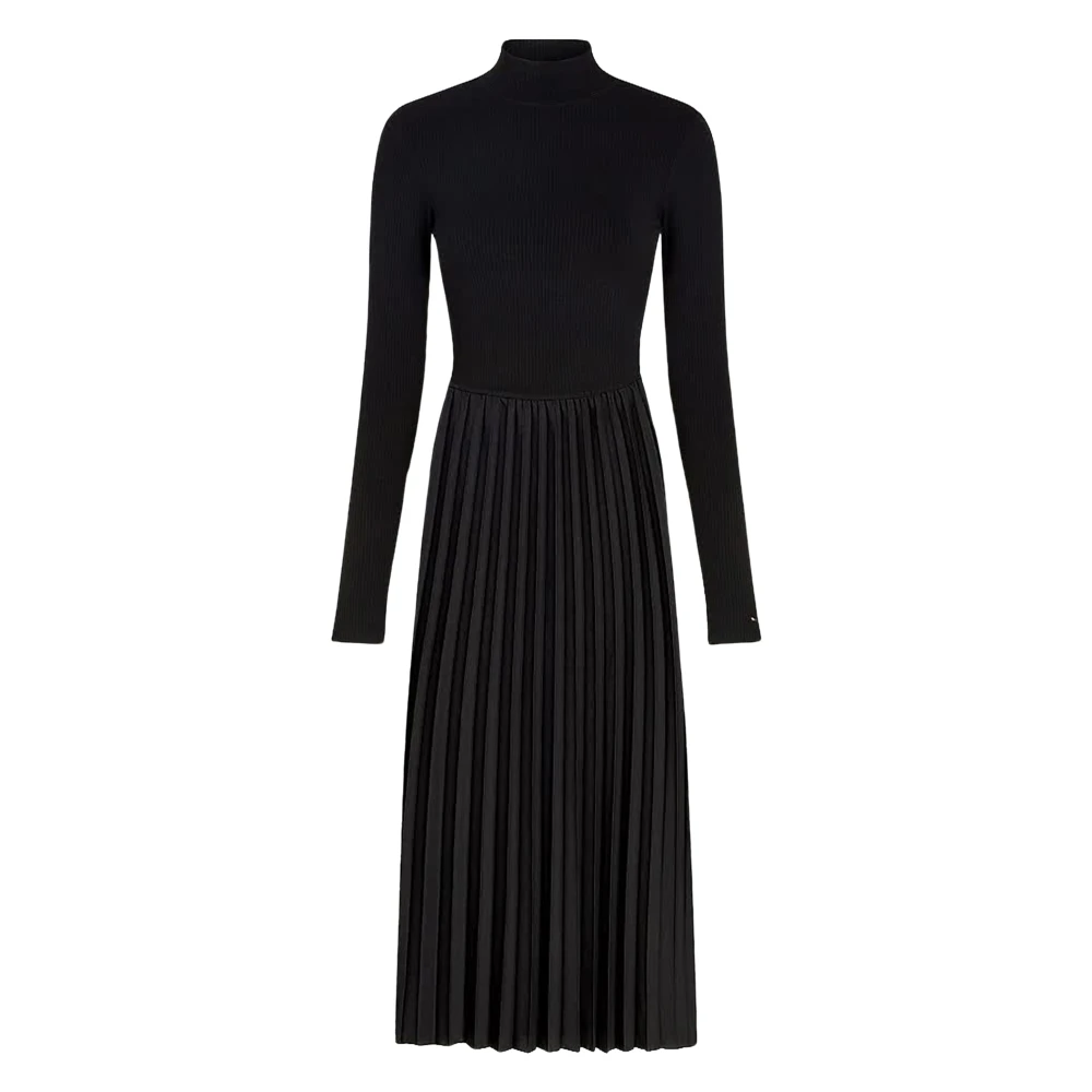 Tommy Hilfiger Zwarte Abito Jurk Black Dames