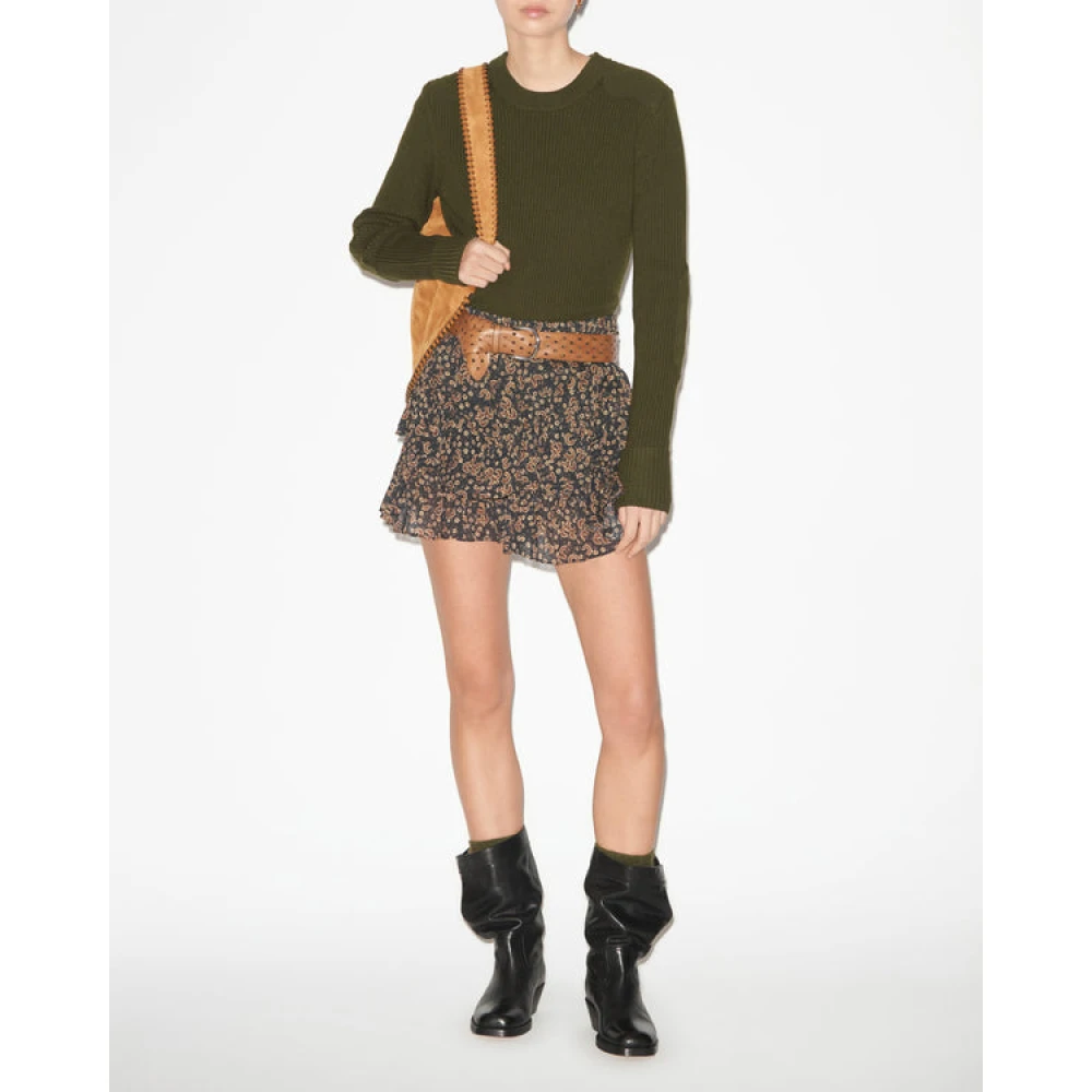 Isabel Marant Étoile Gerimpelde katoenen shorts met elastische taille Black Dames