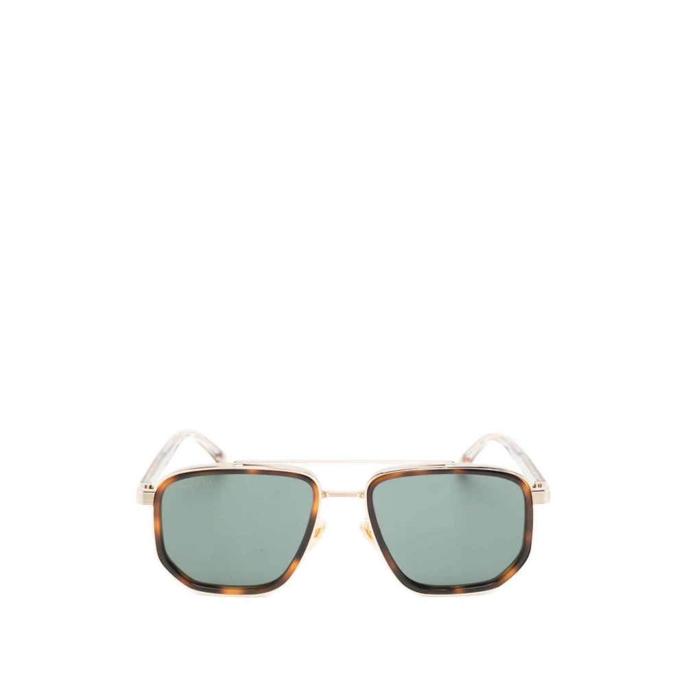 Gucci Yellow Square-Frame Sunglasses - Female - Sunglasses - One Size - Accessories