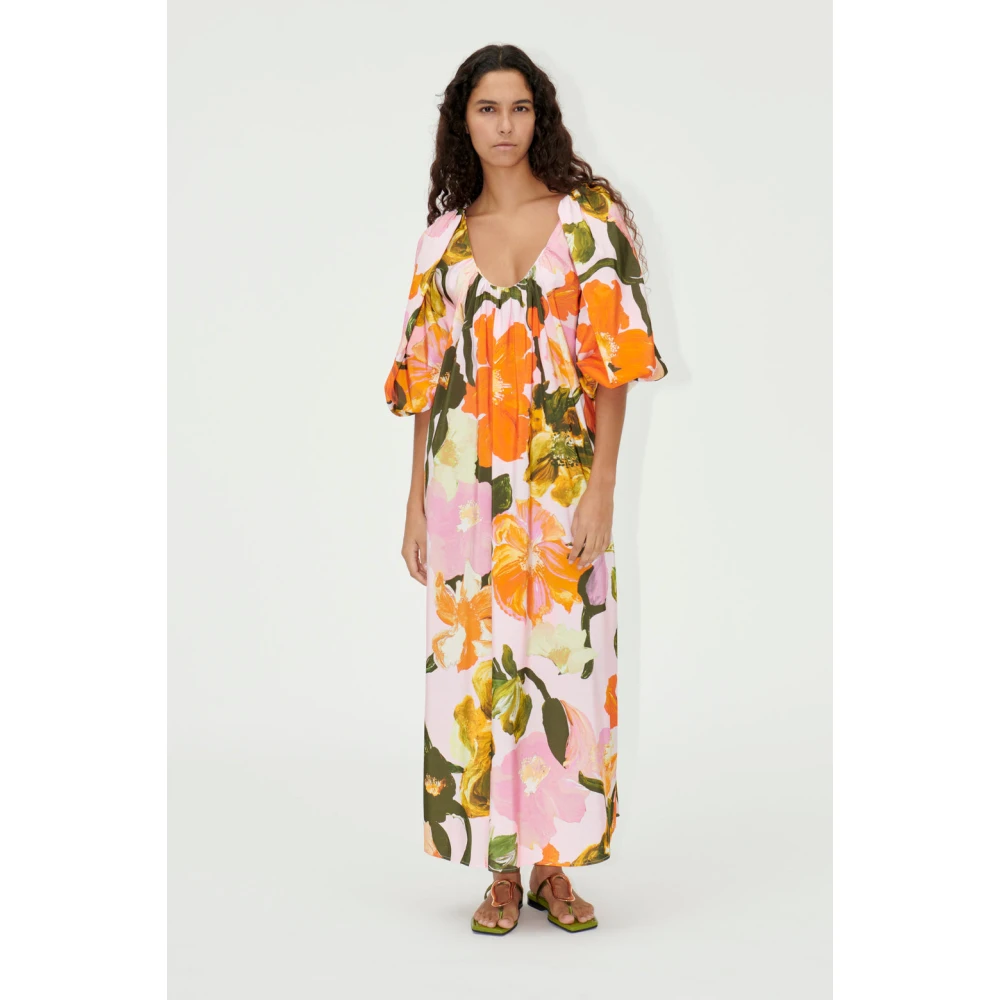 Stine Goya Zomerse dag klaprozen Maxi Jurk Multicolor Dames