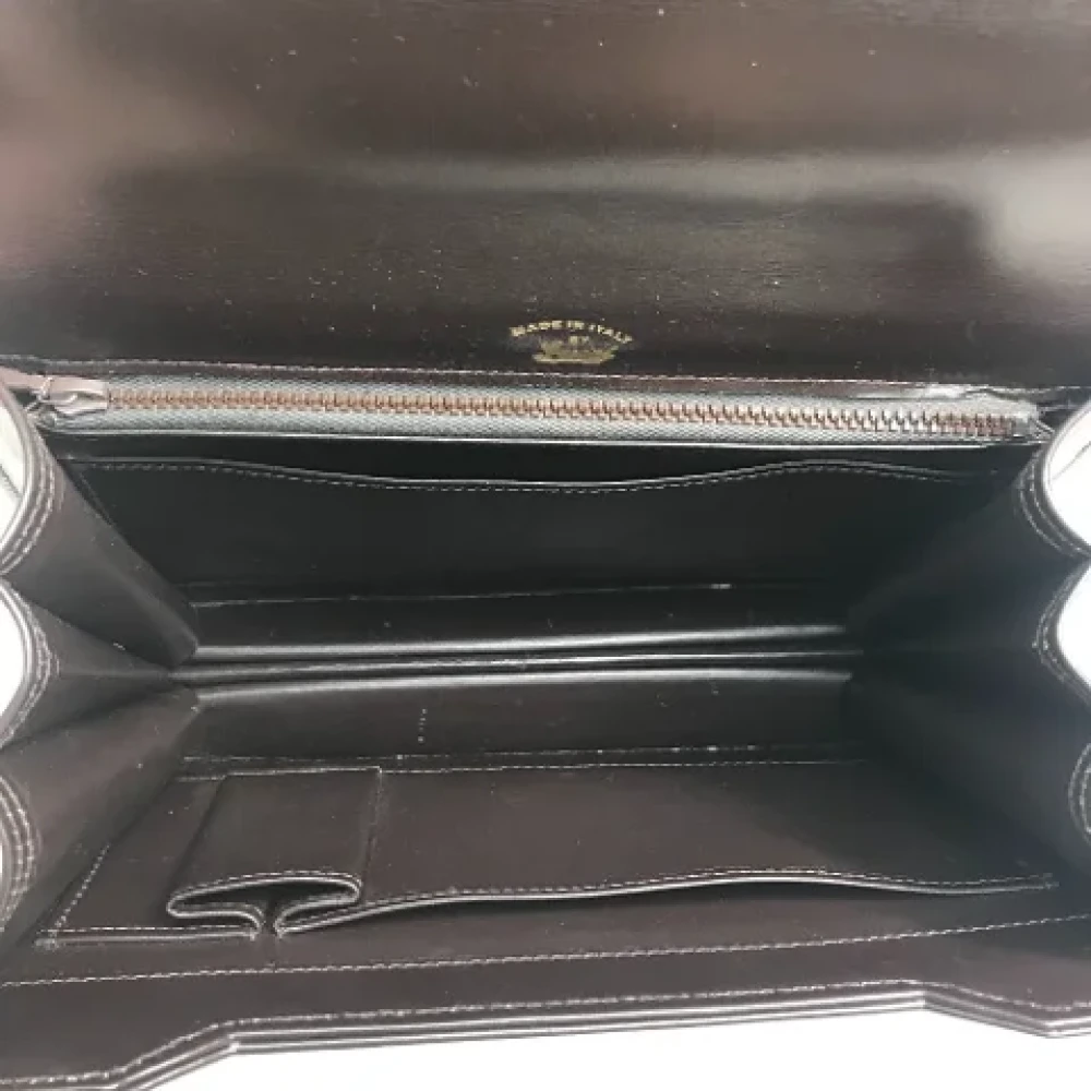 Gucci Vintage Pre-owned Leather gucci-bags Black Dames