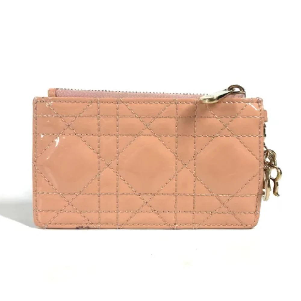 Dior Vintage Pre-owned Leather wallets Pink Dames