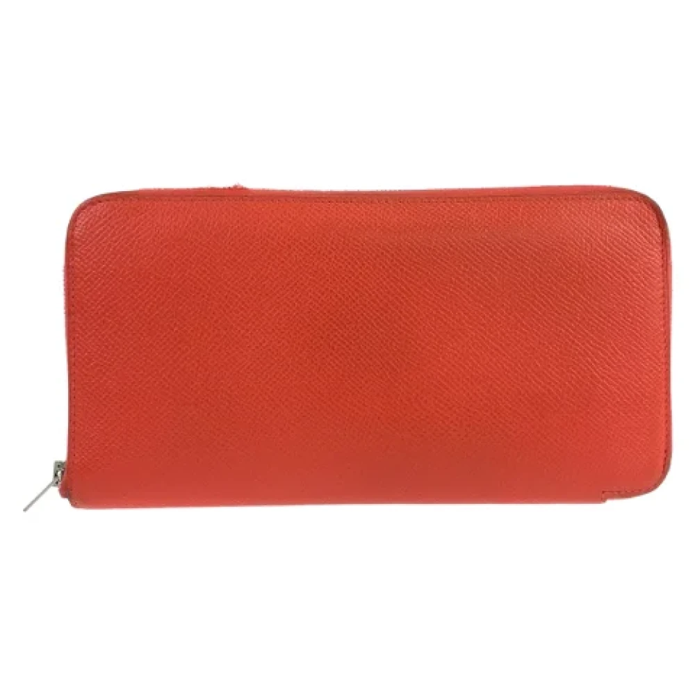 Hermès Vintage Pre-owned Leather wallets Red Dames