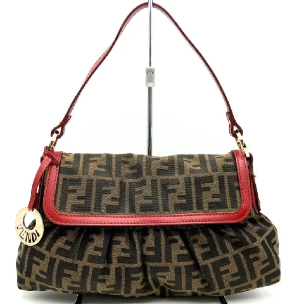 Fendi Vintage Pre-owned Leather fendi-bags Brown Dames