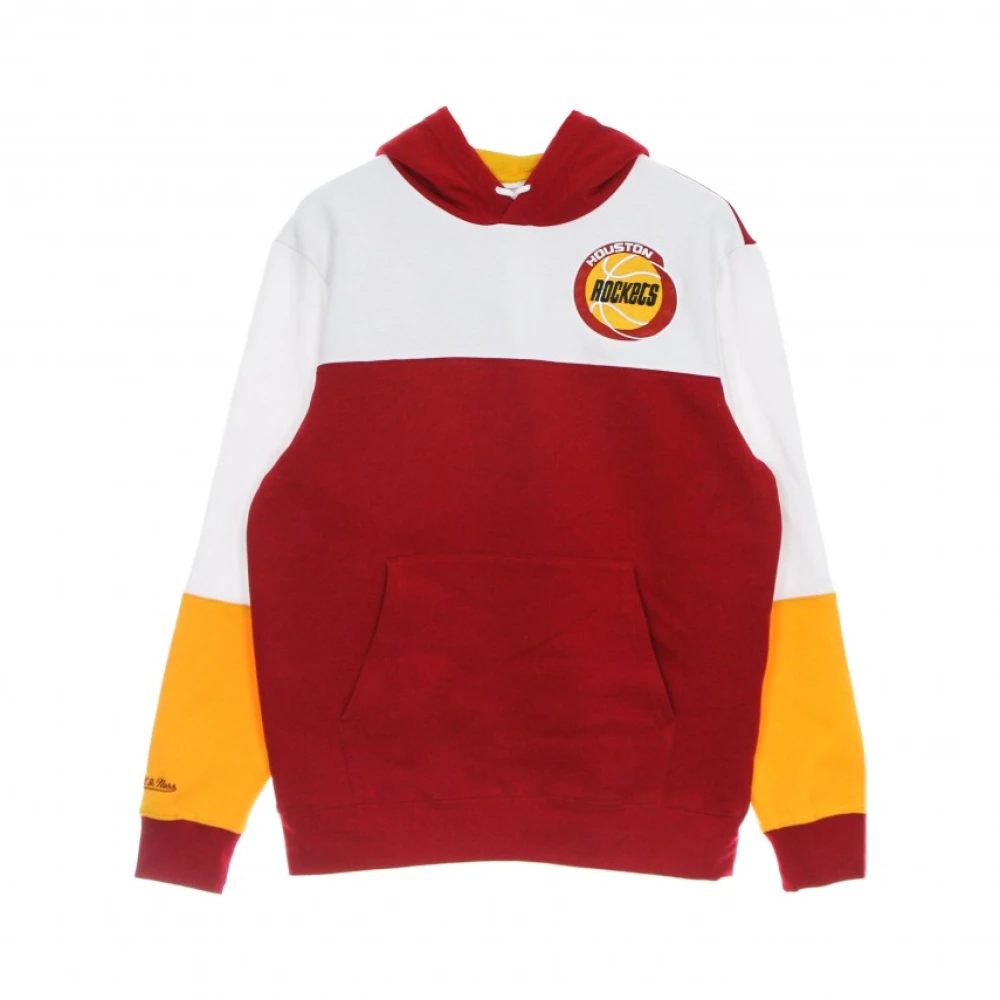 Mitchell & Ness HoodieBA Fusion Fleece 2.0 Hardwood Classics Houroc Red Heren