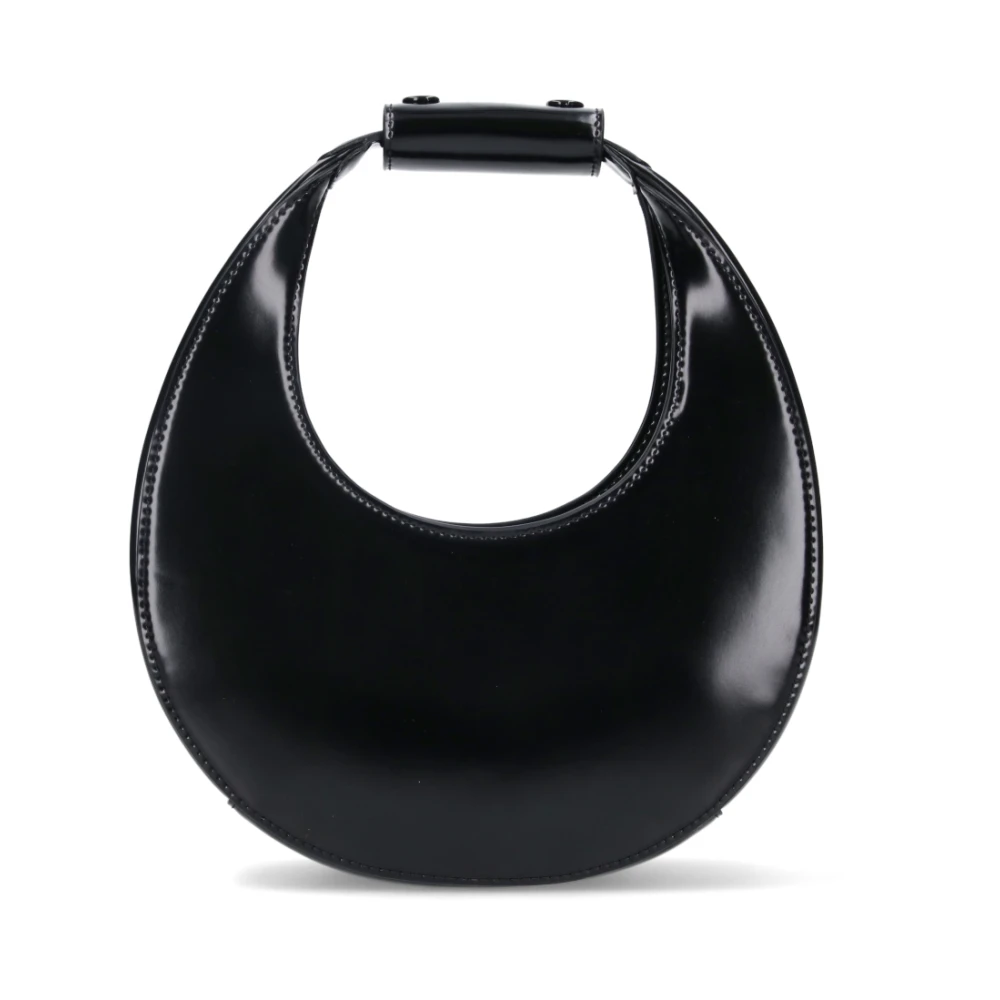 Staud Zwarte Leren Schoudertas Black Dames