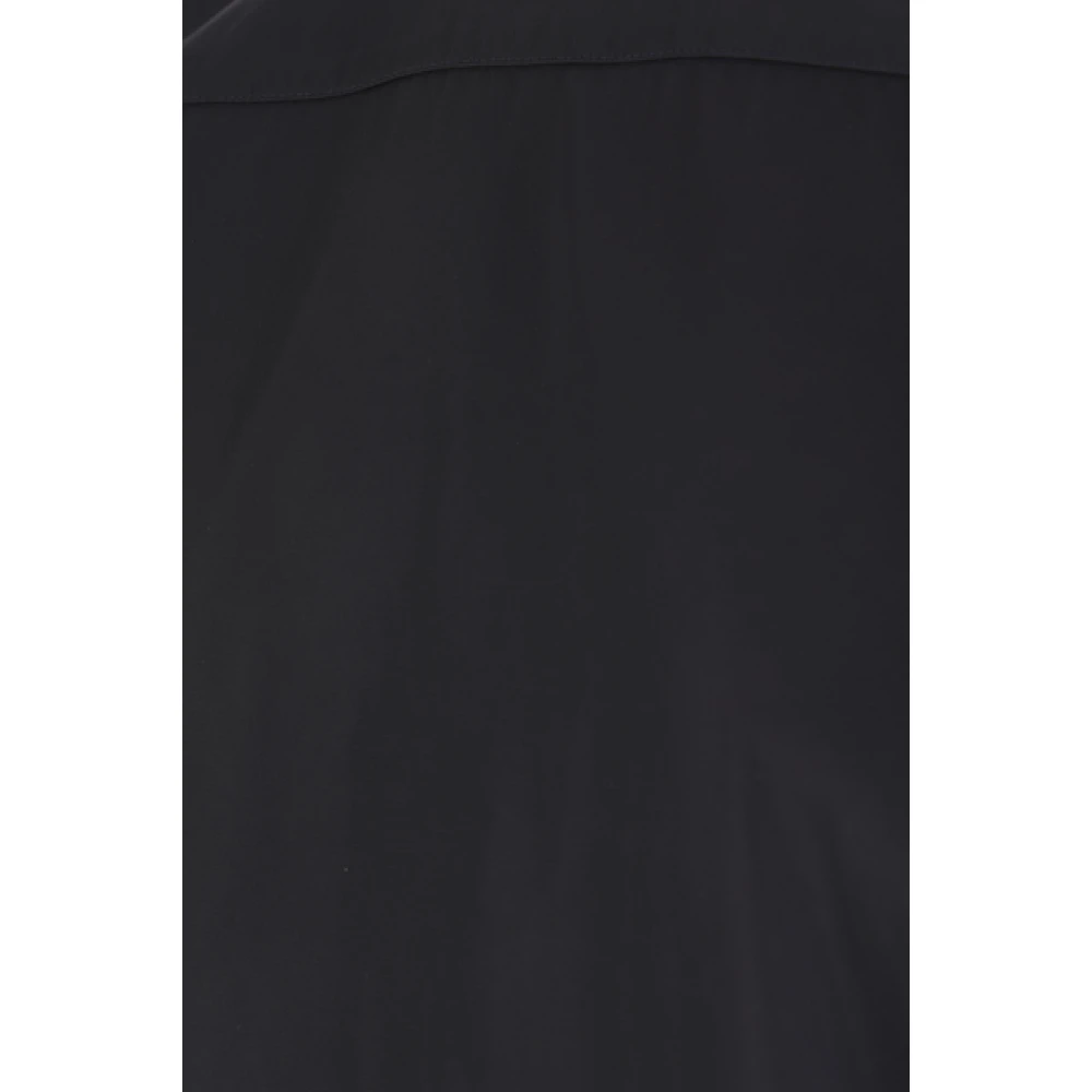 Dries Van Noten Blauwe Nylon Rits Shirt Boxy Fit Blue Heren