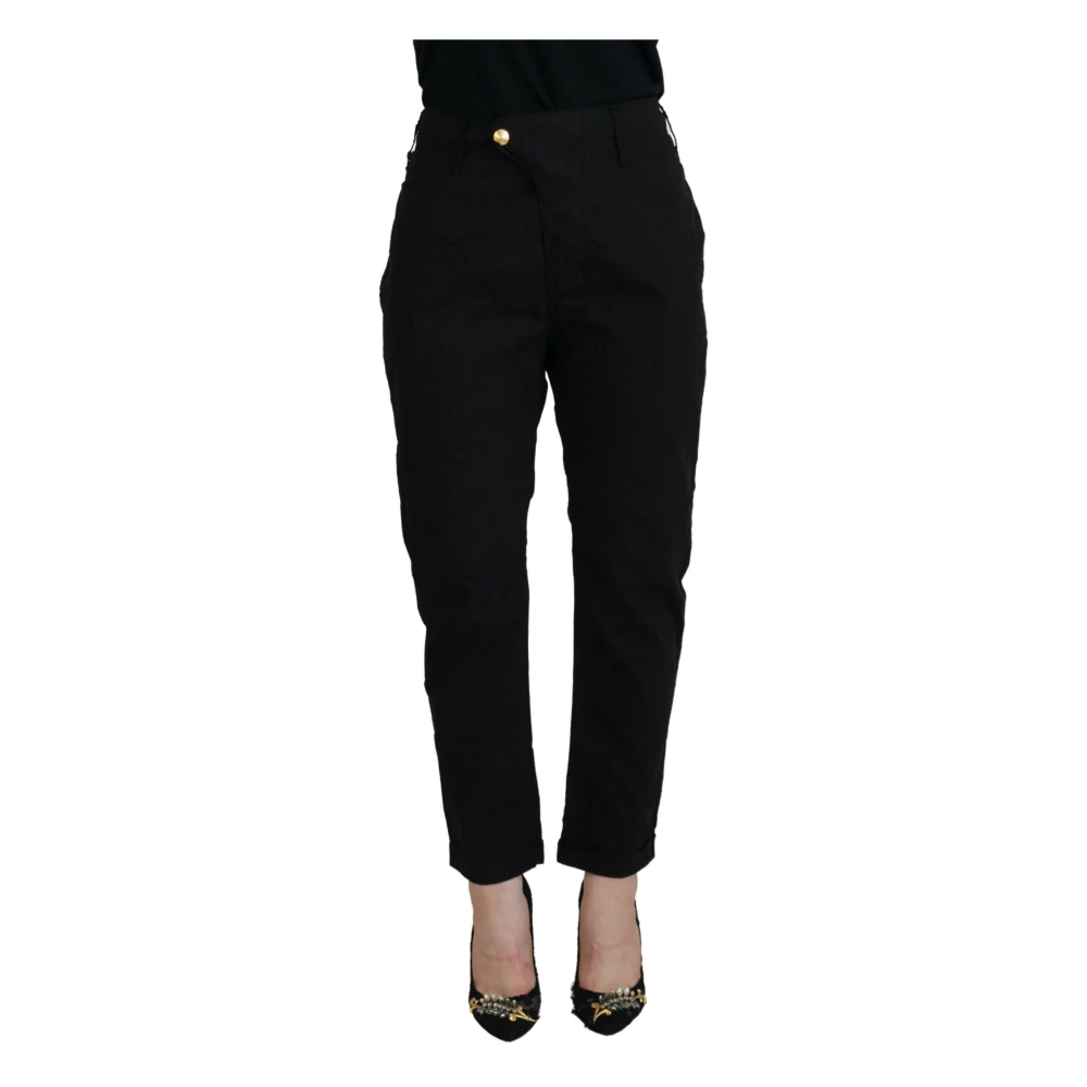 Cycle Women's Black Tapered Trousers - Straight Trousers - W28 - Trousers