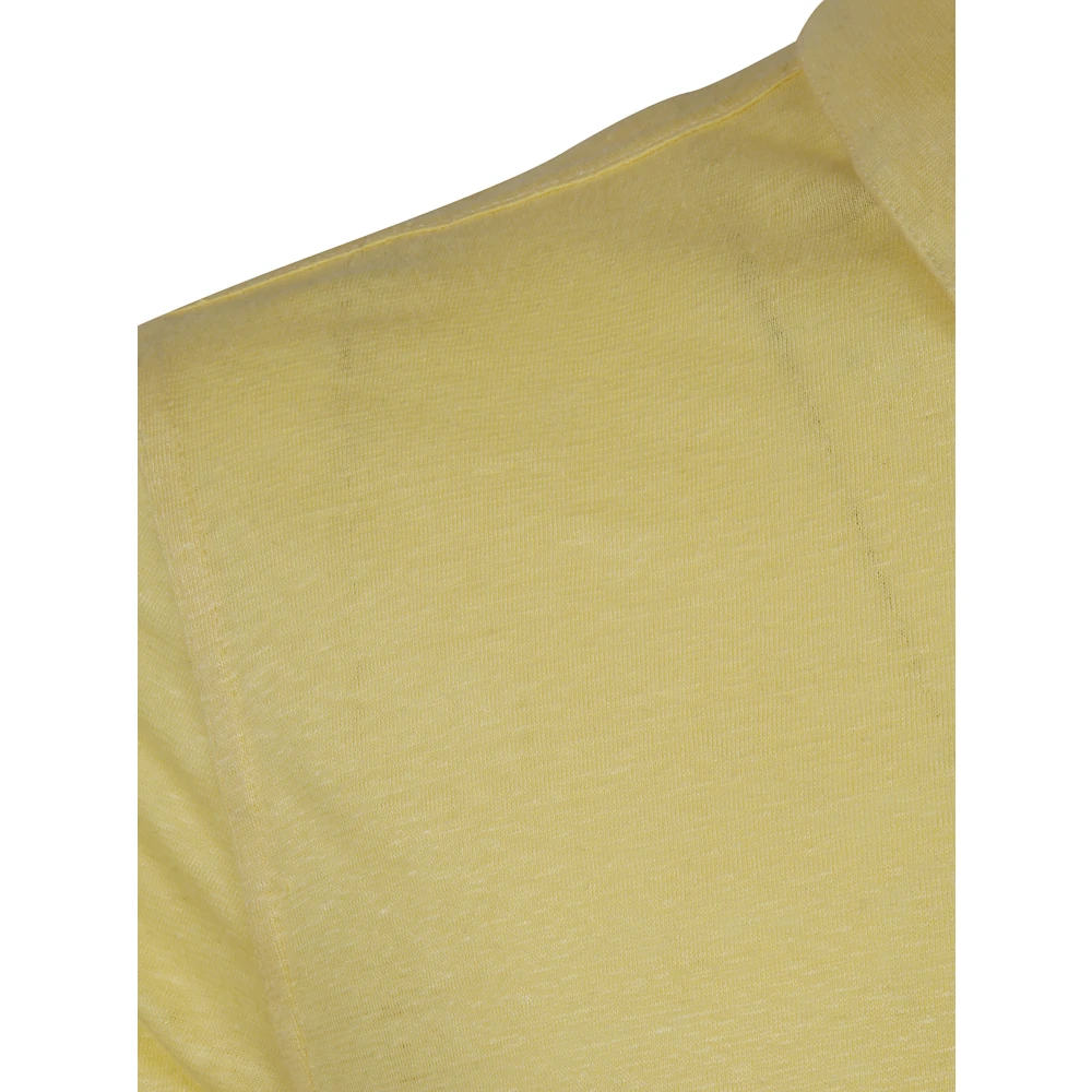 majestic filatures Klassieke Polo Shirt Yellow Heren