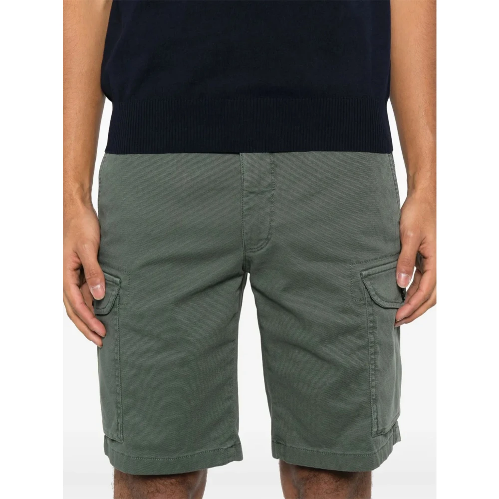 Incotex Korte Shorts voor Mannen Green Heren