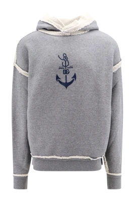 Italiensk Bomull Cashmere Sweatshirt