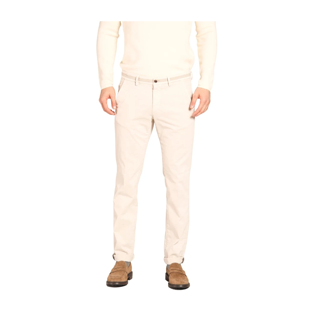 Mason's Slim Fit Gabardine Chino's Stucco Kleur Beige Heren