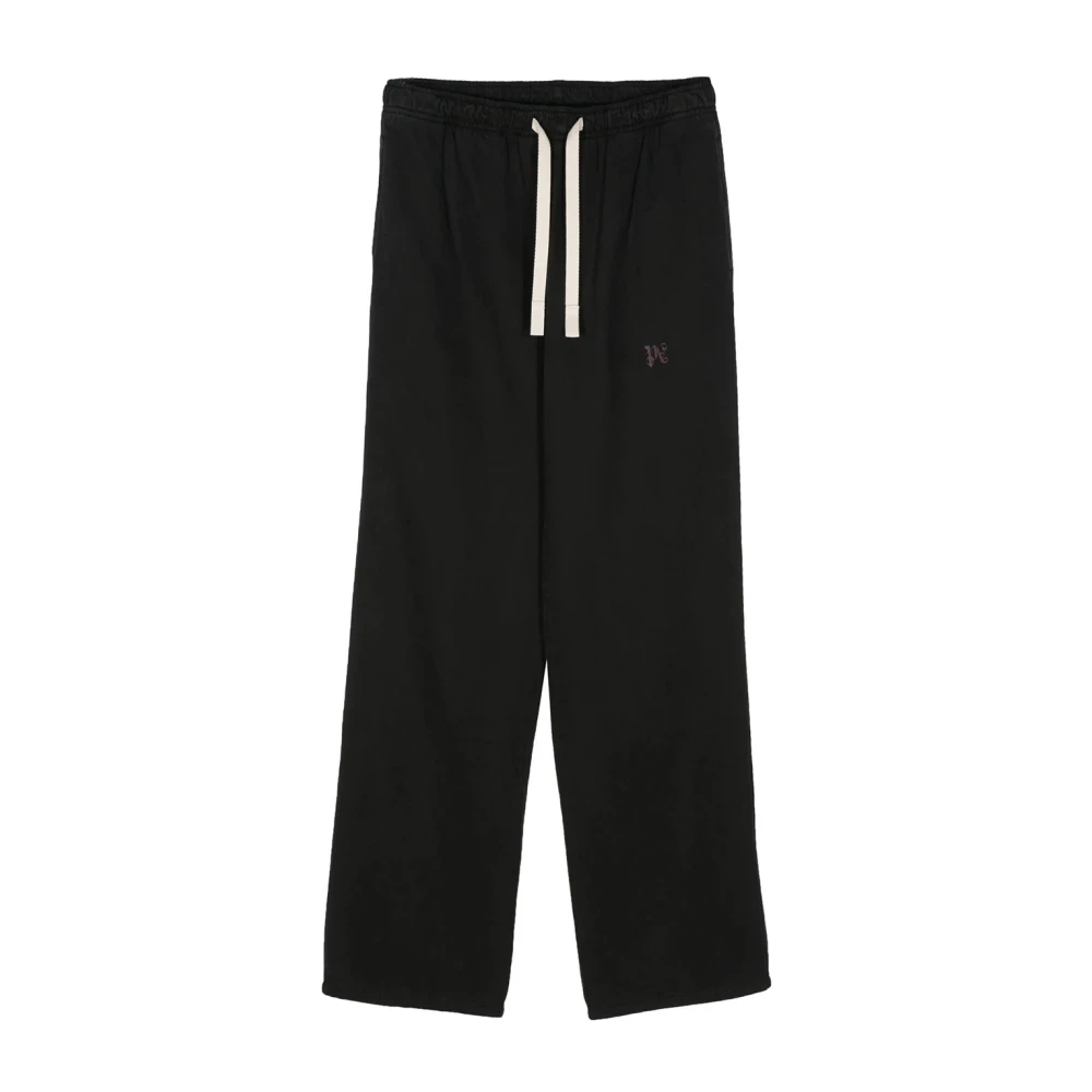 Palm Angels Zwarte Monogram Reisbroek Black Heren