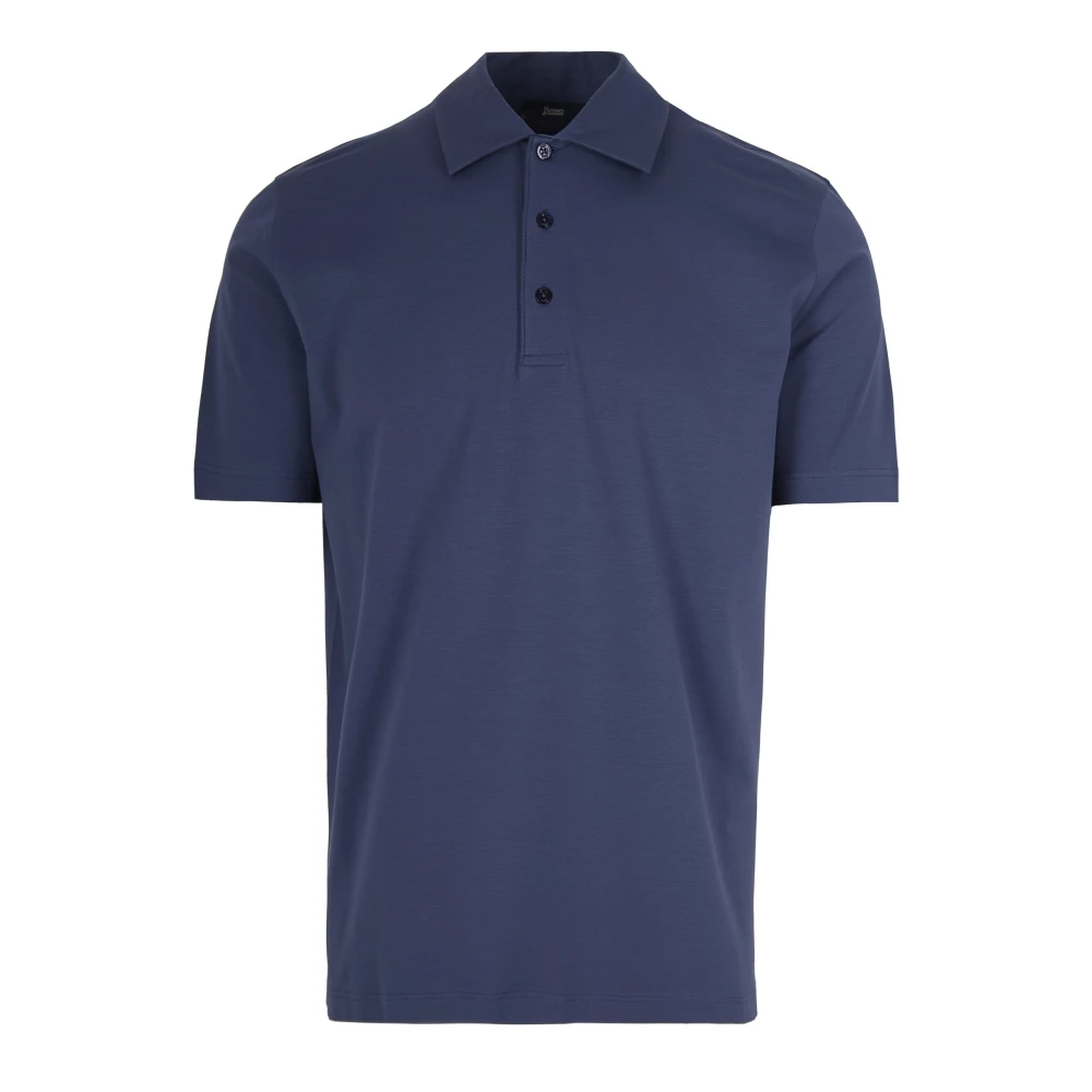 Herno Herren Blau Polo Shirt