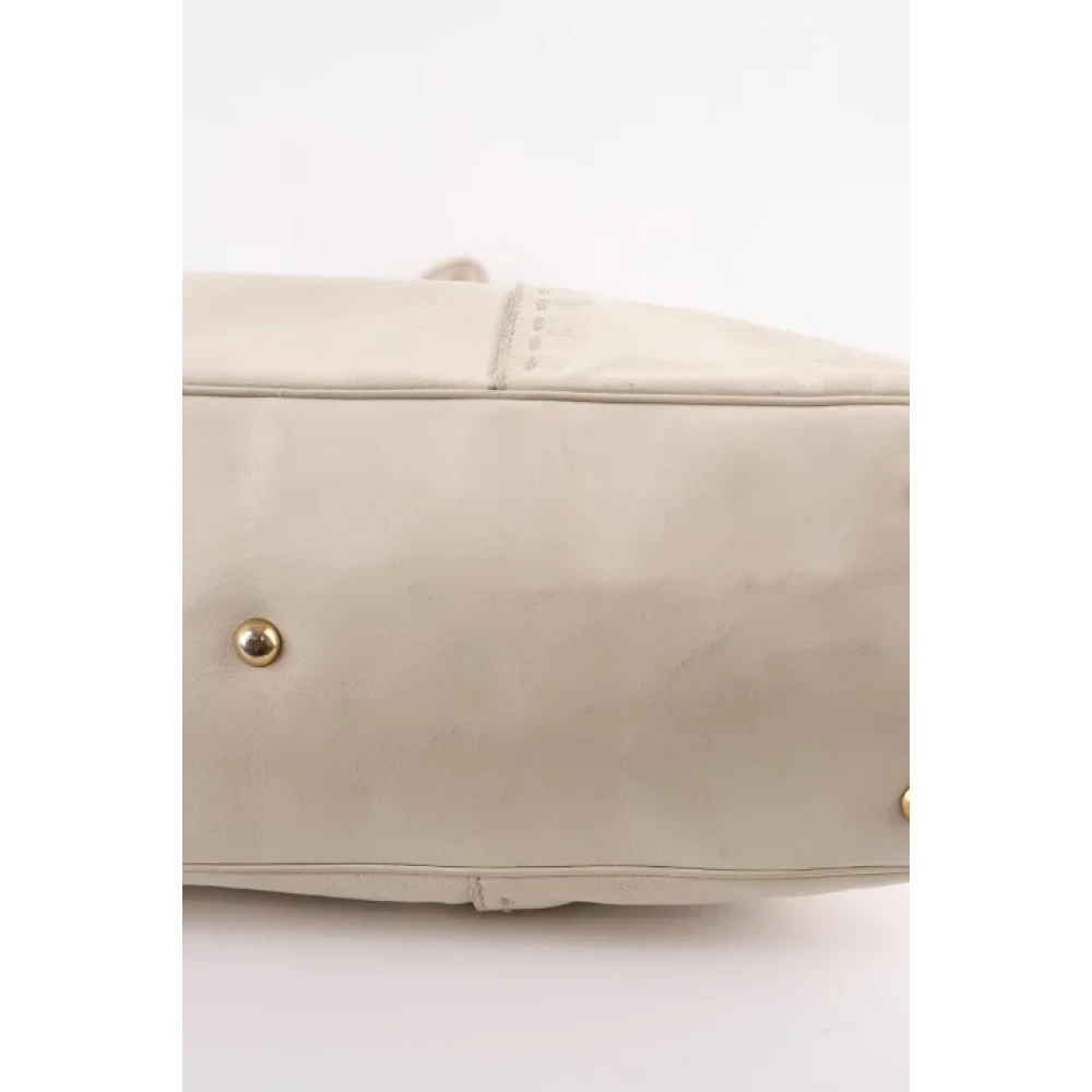 Saint Laurent Vintage Pre-owned Leather handbags White Dames
