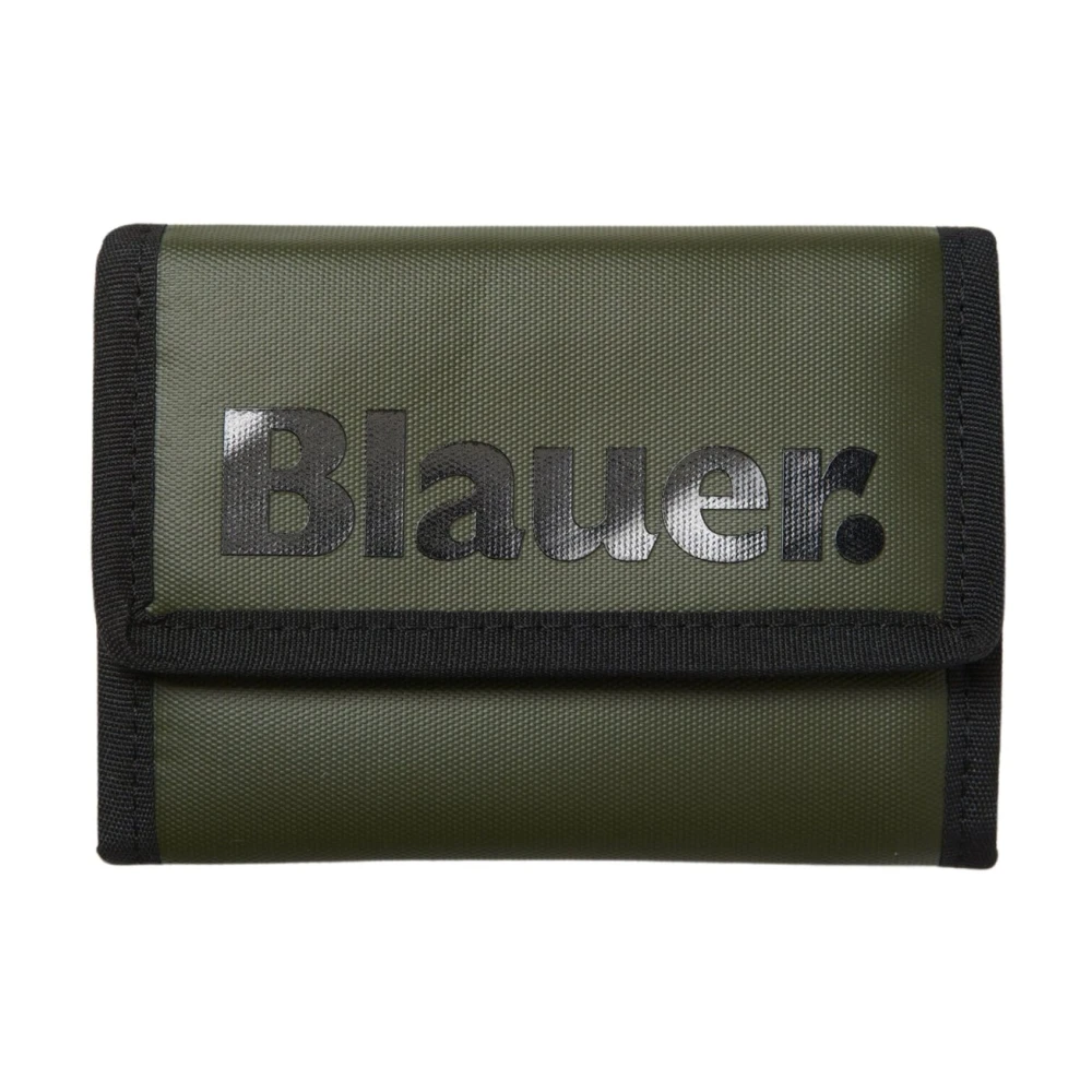Blauer Green Wallets & Cardholders, Male, One Size, Wallet With Velcro Closure