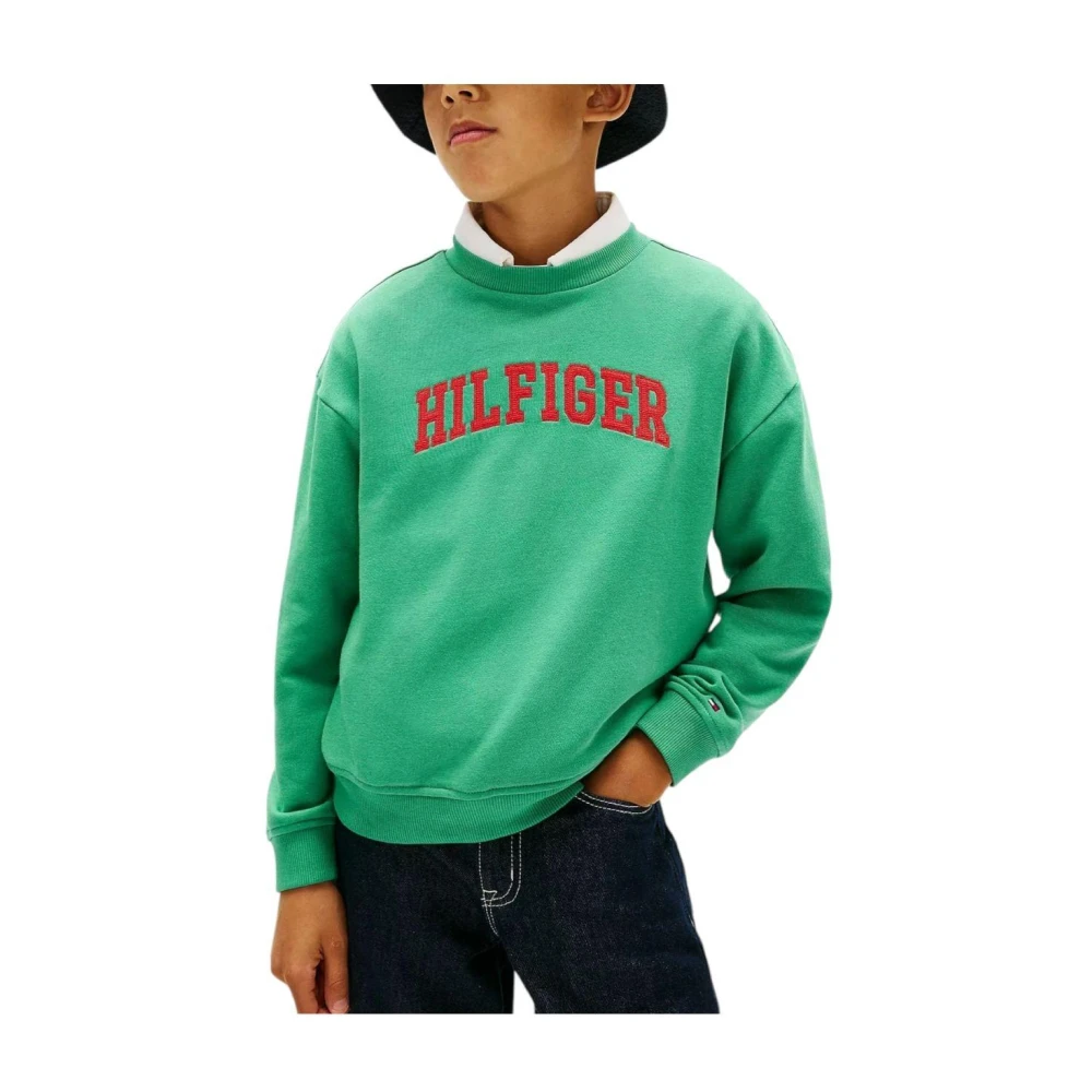 Tommy Hilfiger Boys Green Sweatshirts - Kids Sweatshirts - 6 Y - Kids