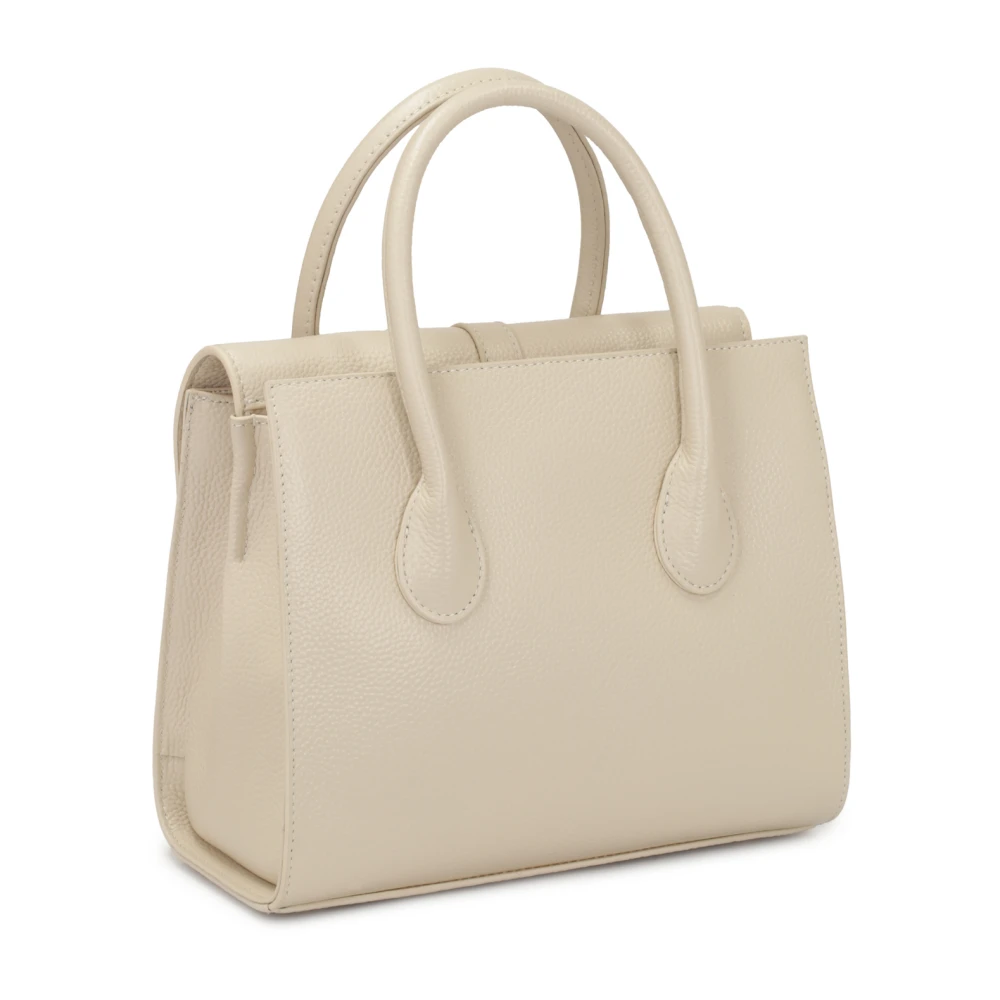 Kazar Chique leren handtas met een fijne flap Beige Dames