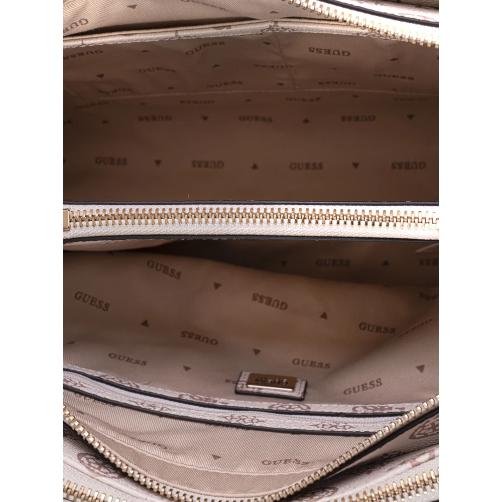 Guess Evelune Handtas met Afneembare Schouderband Beige Dames