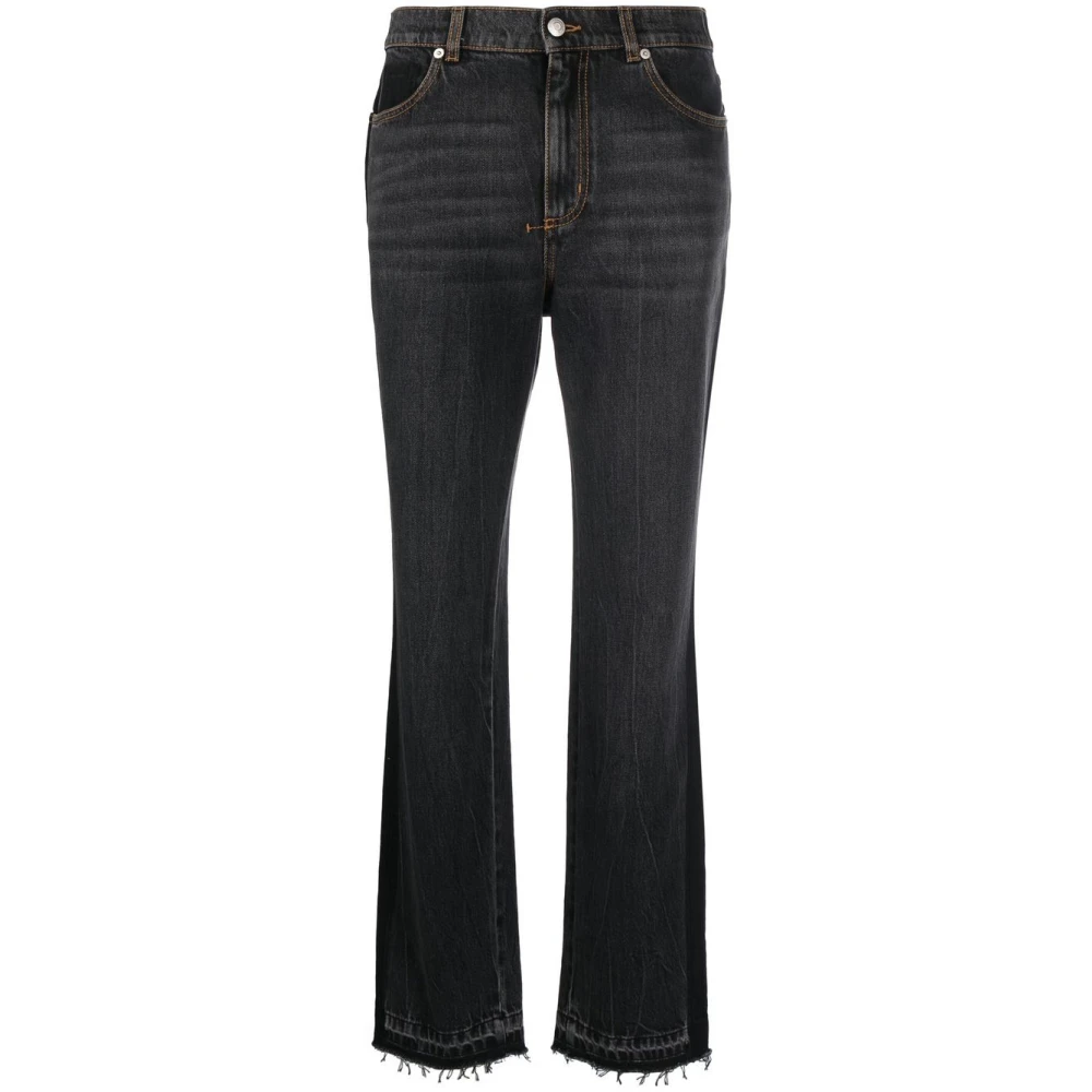 Alexander mcqueen Zwarte high-waist bootcut jeans Black Dames